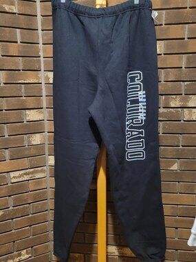 Colorado Graphic Men's Black Sweatpants - XL - Travel Souvenir